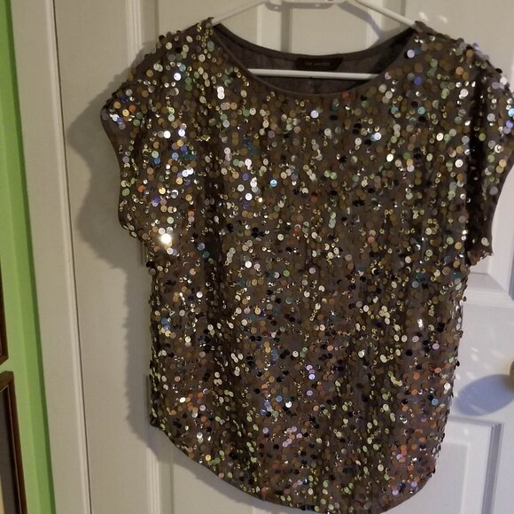 The Limited sequin shirt, size L - Picture 4 of 8